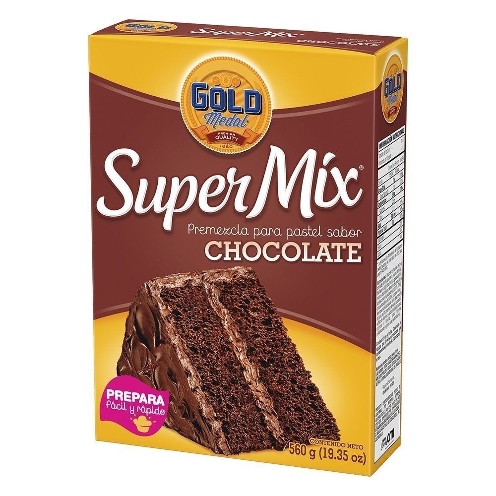Super Mix Premezcla para pastel Gold Medal sabor Chocolate 560 gramos |  Farmacia La Moderna y Comisariato del Departamento