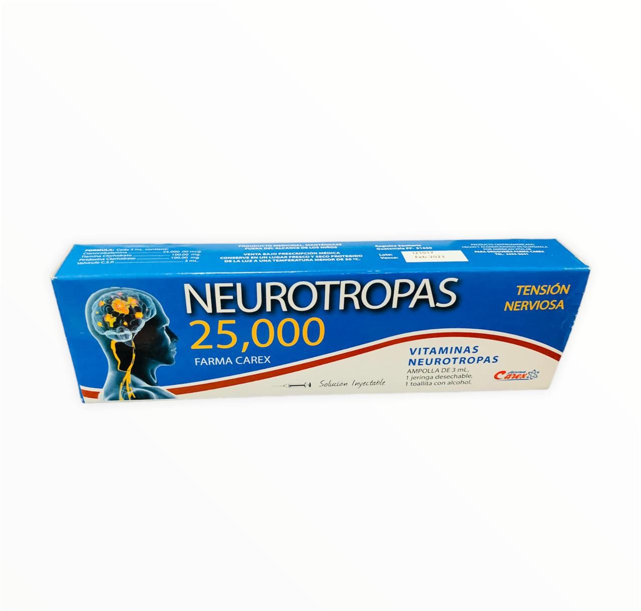 Neurotropas 25 000 Ampolla Farmacia La Moderna Y Comisariato Del 